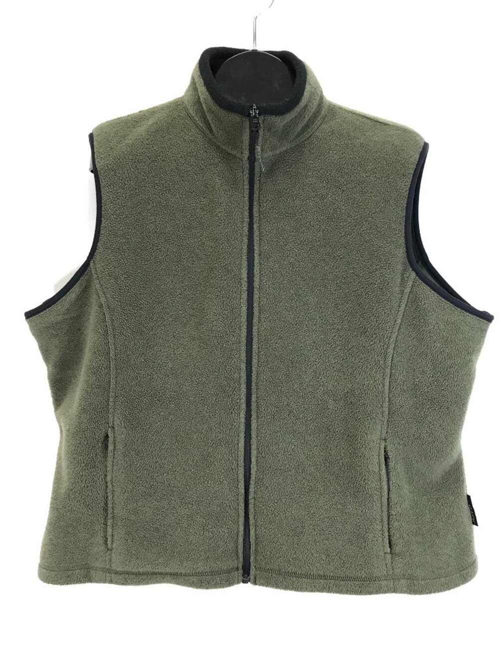 Eddie Bauer Polartec Fleece Vest Women's Plus XXL Olive Green Winter Outdoor